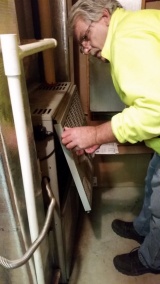 Russ Reighard
Servicing an American Standard Gas Forced Air Furnace